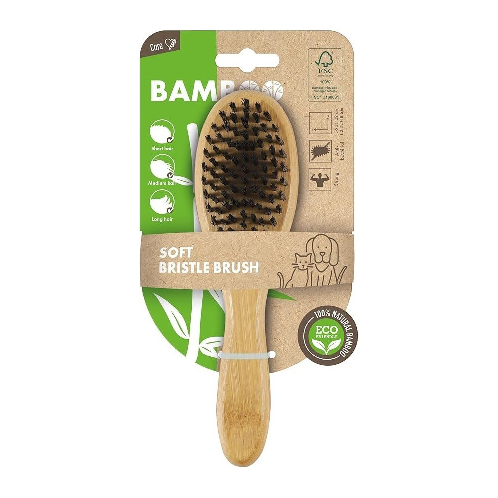 M-Pets Bamboo Soft Bristle Brush