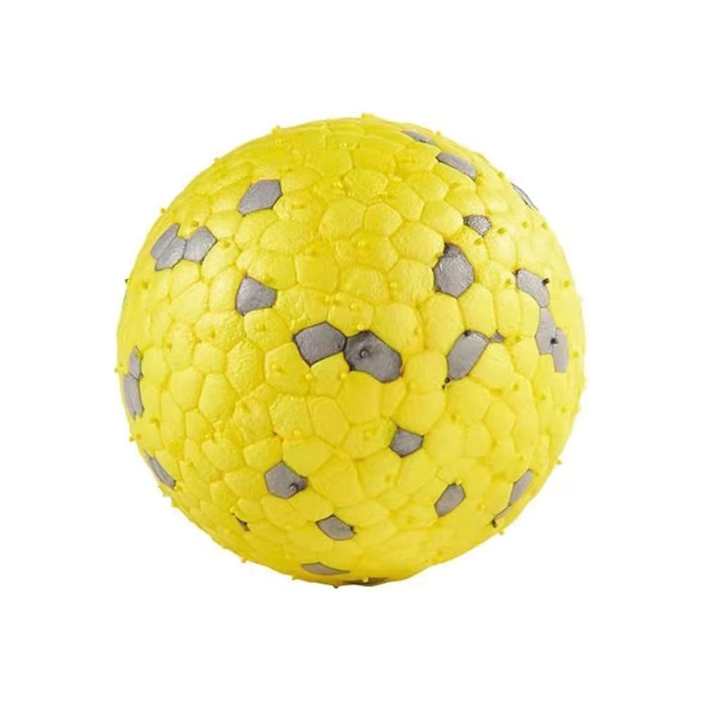 M-Pets Bloom Ball Iii Dog Toy, Yellow/Grey