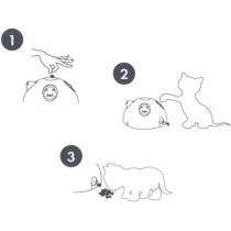 M-Pets Catch The Mouse Electronic Cat Toy, White