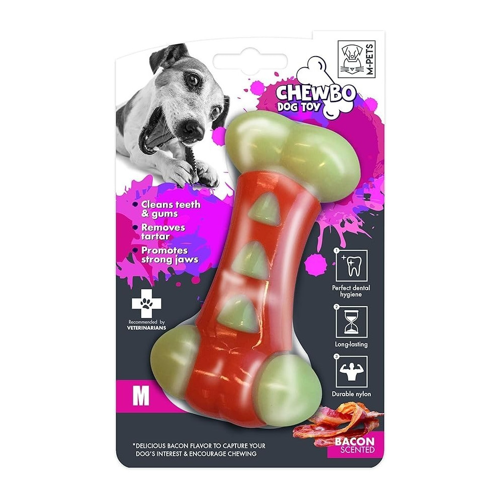 M-Pets Chewbo Tribone Dog Toy, Medium