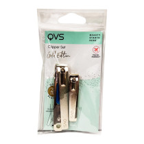 Truyu Qvs Gold Plated Nail Clipper Set With Curved Blades