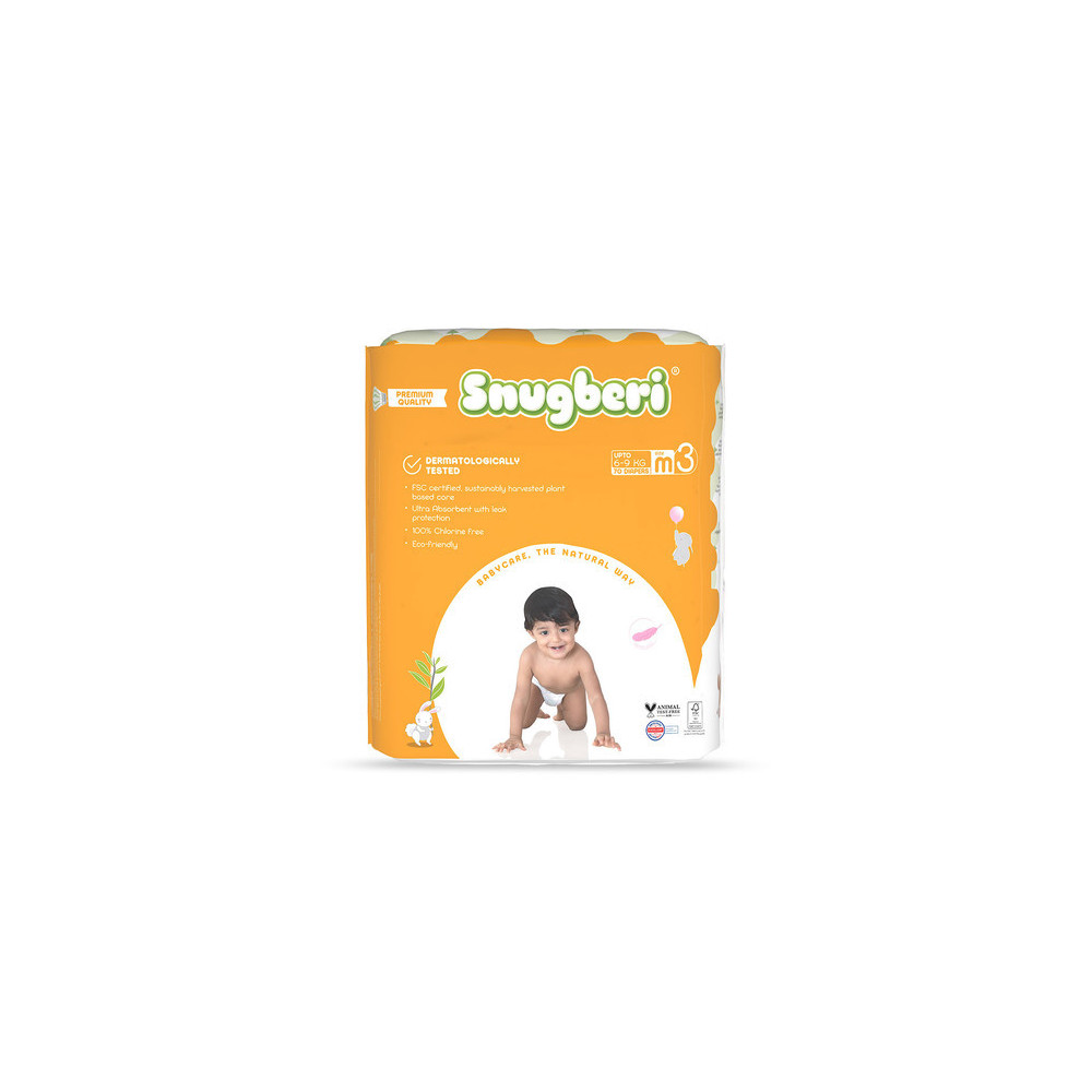 Snugberi Premium Quality Diaper Size 3 Medium 6 To 9 kg, Mega Pack Of 70 Pcs