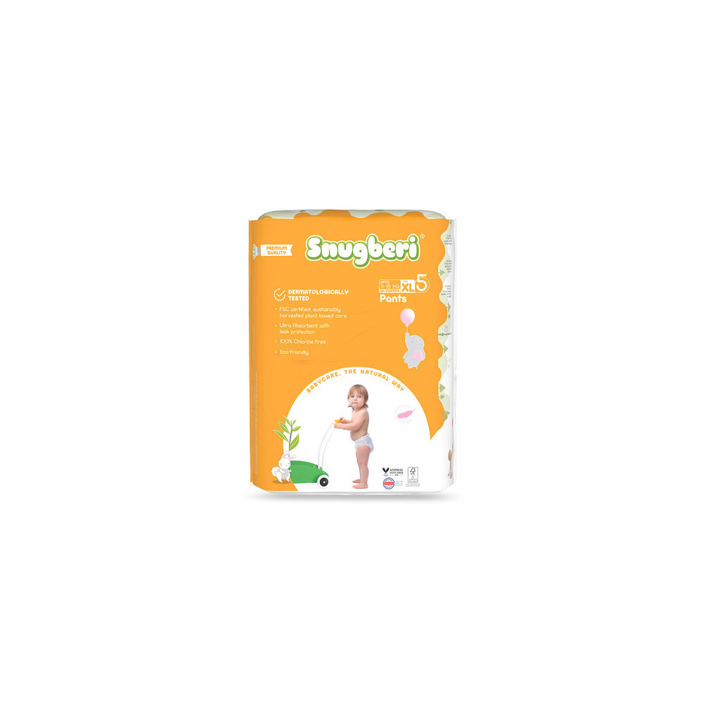 Snugberi Premium Quality Diaper Pants Size 5 X Large Upto 11 to 18kg, Mega Pack Of 54 Pcs