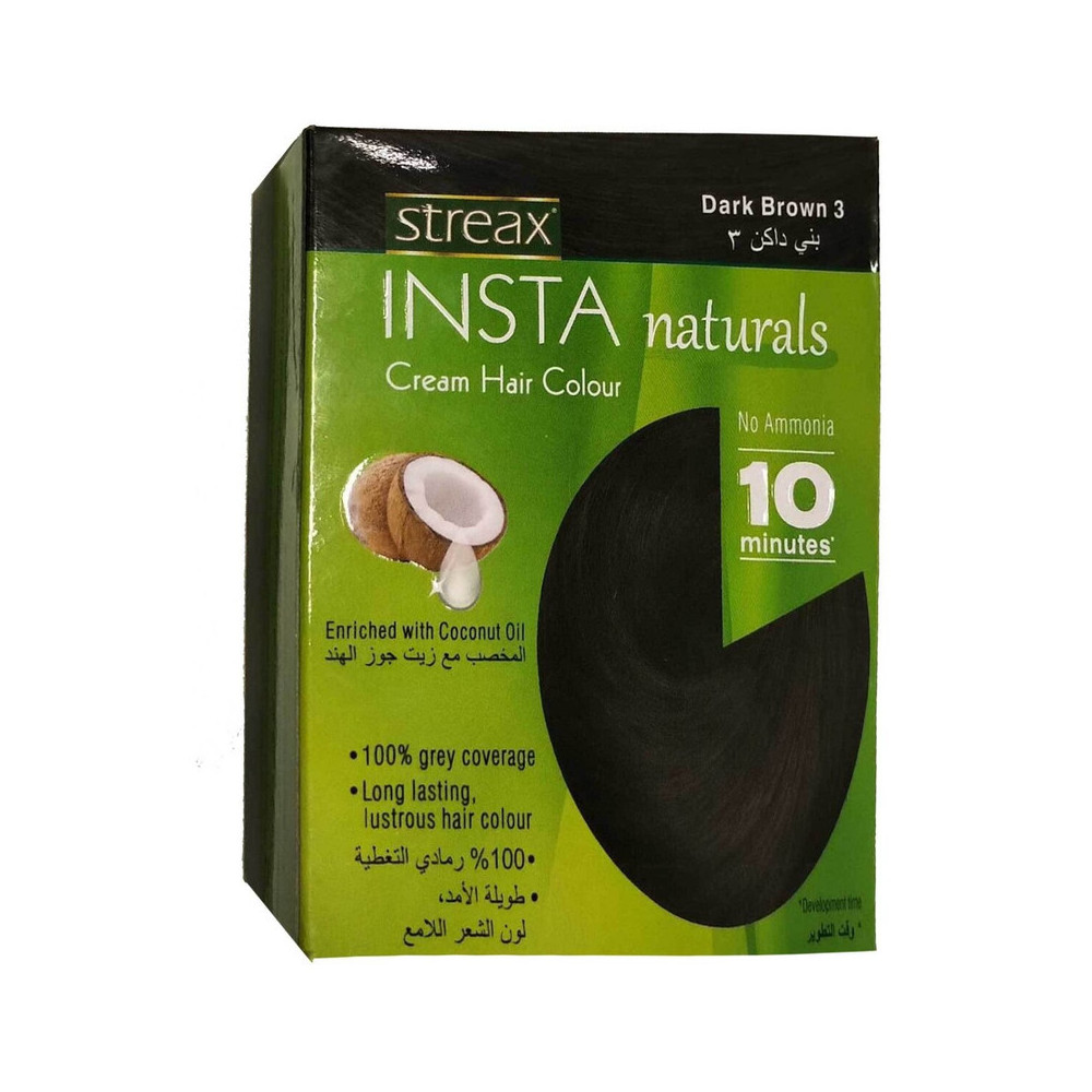 Streax Insta Cream Hair Colour Dark Brown 15ml