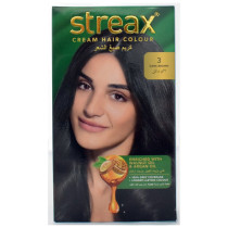 Streax Cream Hair Color Enriched With Walnut Oil And Argan Oil, Dark Brown 3