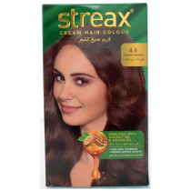 Streax Cream Hair Color Enriched With Walnut Oil And Argan Oil, Reddish Brown 4.6