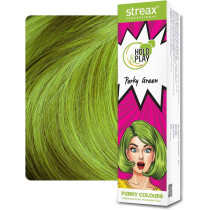 Streax Professional Hold And Play Funky Hair Colour 100g, Perky Green