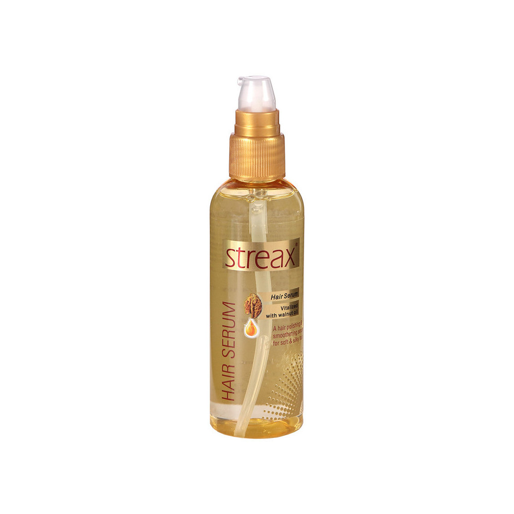 Streax Hair Serum Vitalized With Walnut Oil For Soft And Silky Hair, 100ml