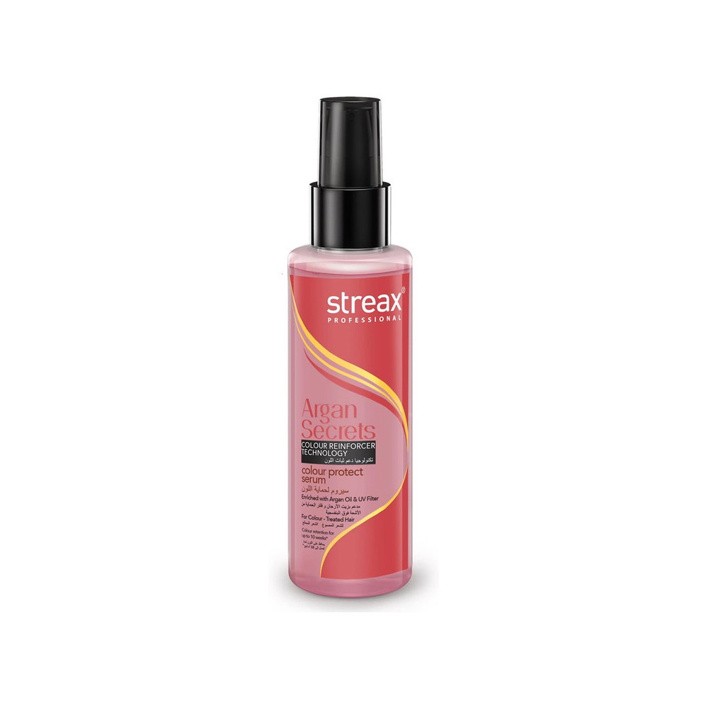 Streax Professional Argan Secrets Colour Protect Serum Enriched With Argan Oil And UV Fiber, 100ml