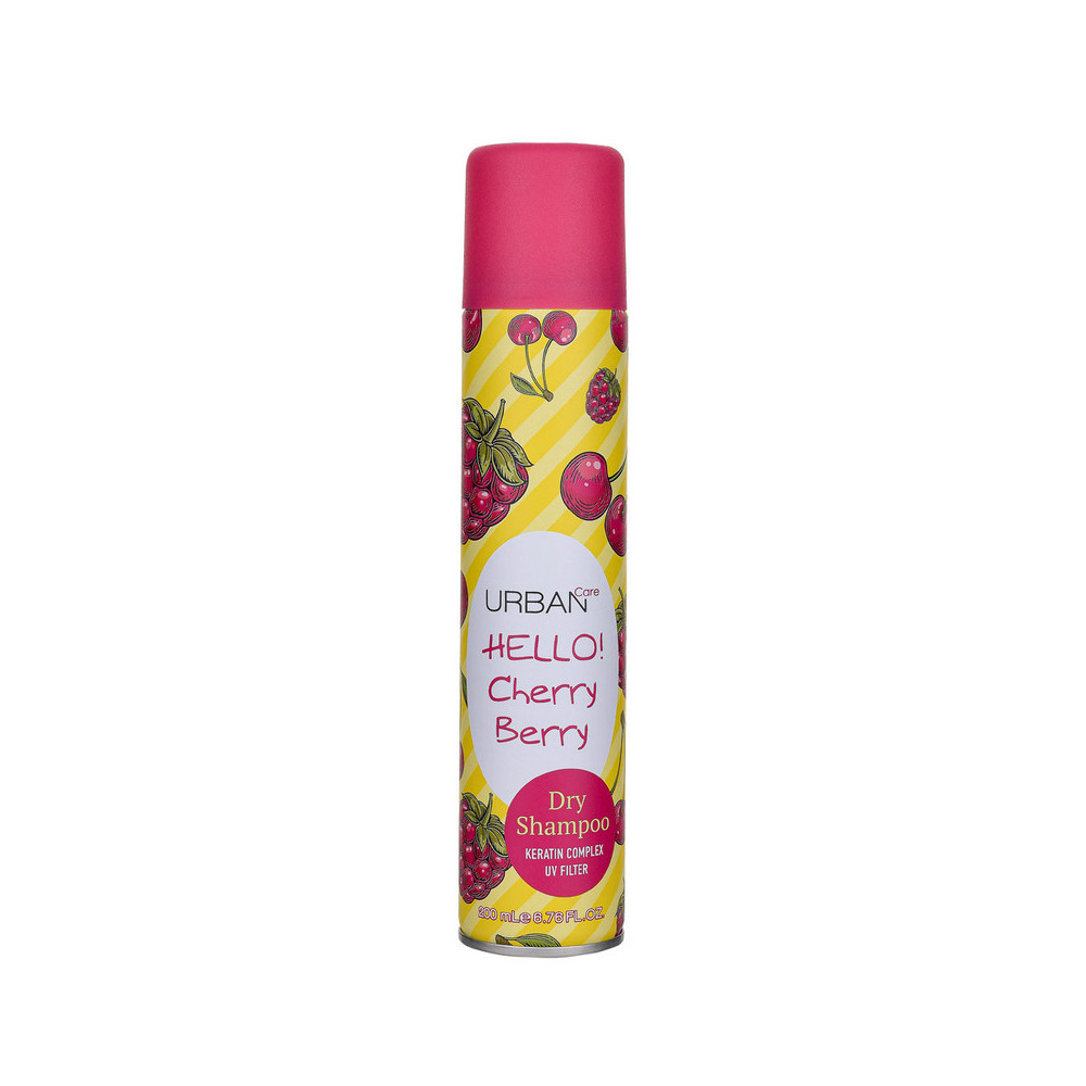 Urban Care Hello Cherry Berry Dry Shampoo Keratin Complex UV Filter, 200ml