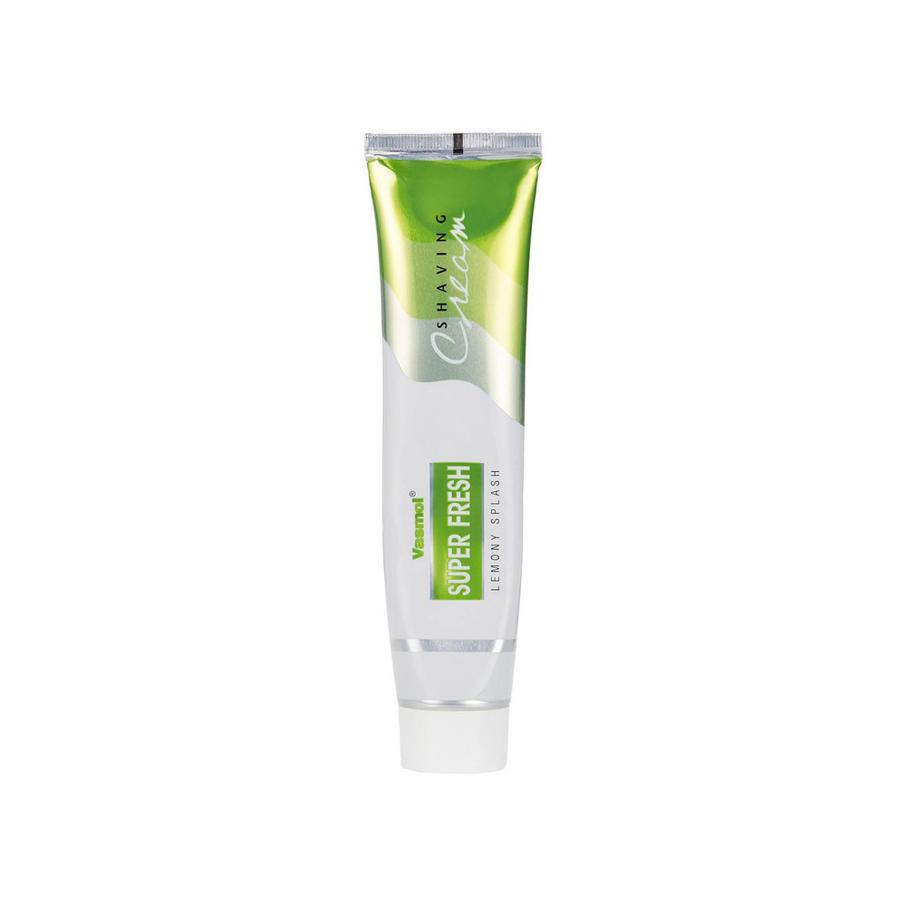 Vasmol Super Fresh Shaving Cream Lemony Splash, 125g