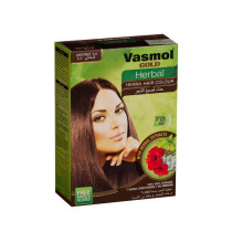 Vasmol Gold Herbal Henna Pack Of 6 x 10g, Dark Brown