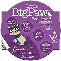 Little Big Paw Cat Gourmet Duck Mousse Treat, 85 G