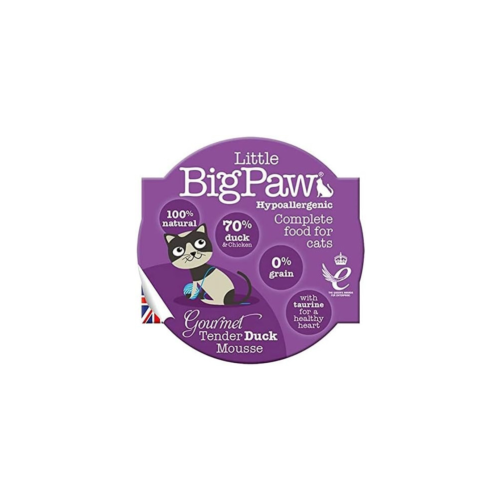 Little Big Paw Cat Gourmet Duck Mousse Treat, 85 G