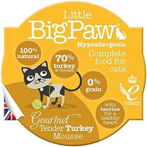 Little Big Paw Cat Gourmet Turkey Mousse Treat, 85 G