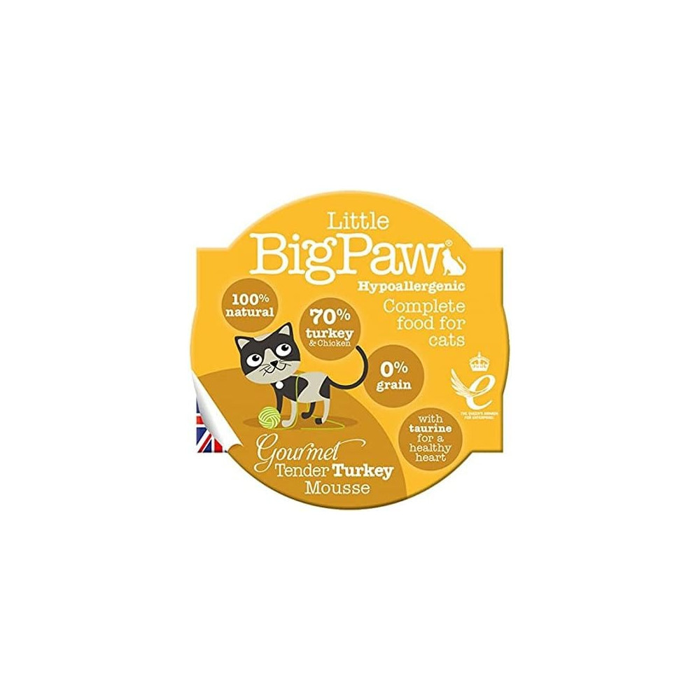 Little Big Paw Cat Gourmet Turkey Mousse Treat, 85 G