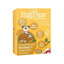 Little Big Paw Dog Traditional Turkey And Vegetable Dinner, 150 G