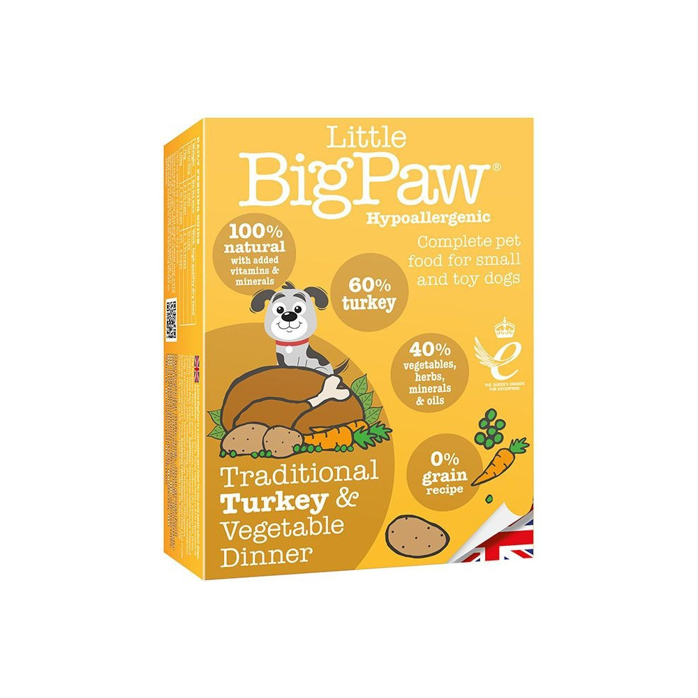Little Big Paw Dog Traditional Turkey And Vegetable Dinner, 150 G