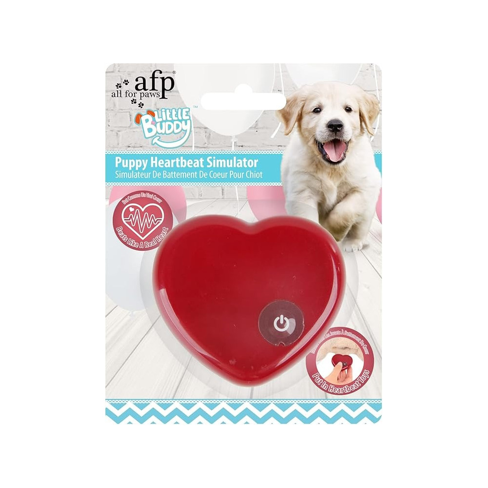 All For Paws Little Buddy, Heart Beat Simulator, 6.5 x 6 x 1 Cm