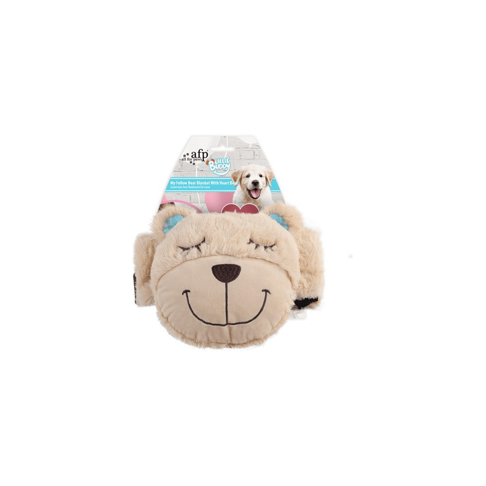 All For Paws Little Buddy, My Fellow Bear Blanket With Heart Beat, 40 x 34 x 10 Cm