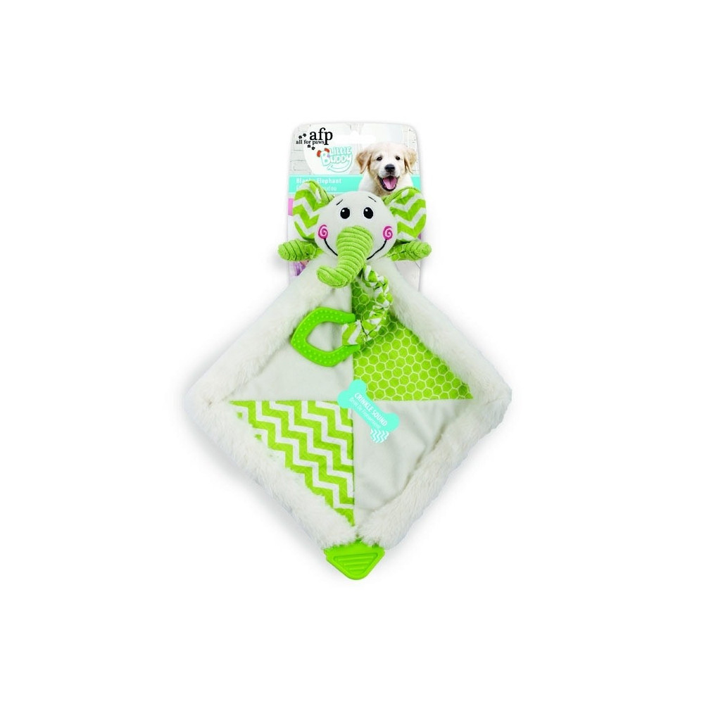 All For Paws Little Buddy Blanky Elephant Dog Plush Toy, 40 x 34 x 10 Cm