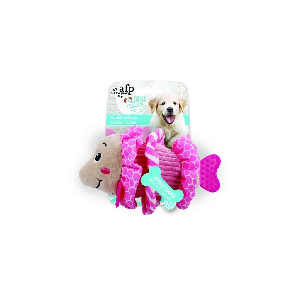 All For Paws Little Buddy Crinkly Lelesea Dog Toy, 18 x 12.6 x 10 Cm