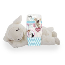All For Paws Little Buddy Heart Beat Sheep Dog Plush Toy, 38 x 23 x 18 Cm