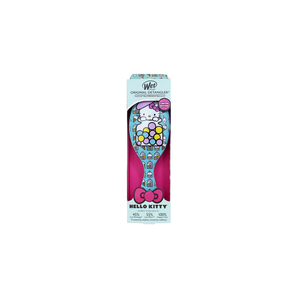 Wet Brush Original Detangler Hairbrush Hello Kitty Candy Jar Edition, Blue
