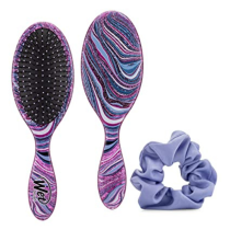 Wet Brush Swirl Style Hairbrush Set With Scrunchy