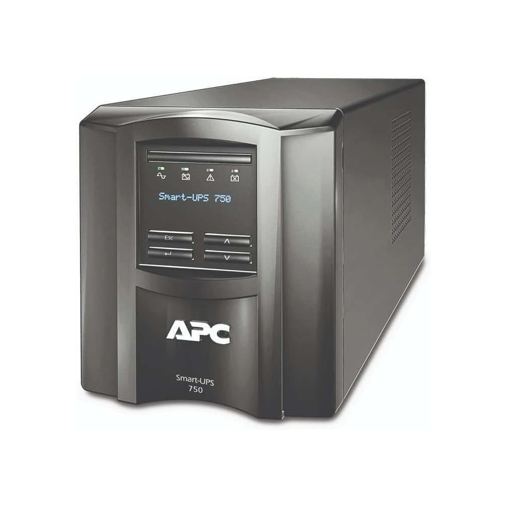 APC SmartUPS 750VA LCD 230V, 6x IEC C13 outlets, SmartConnect Port+SmartSlot, SMT750IC