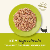 Applaws Natural Cat Food Tuna Fillet with Seaweed 156g Can (Pack of 24) Premium Cat Foods 