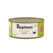 Applaws Natural Cat Food Tuna Fillet with Seaweed 156g Can (Pack of 24) Premium Cat Foods 