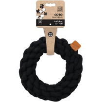 M-PETS Coto Black Ring Eco Friendly Dog Toy, Large