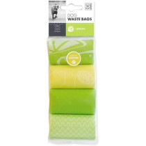 M-PETS Dog Waste Bags Lemon Scented, 60 Bags (4 x 15)