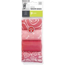 M-PETS Dog Waste Bags Rose Scented, 60 Bags (4 x 15)