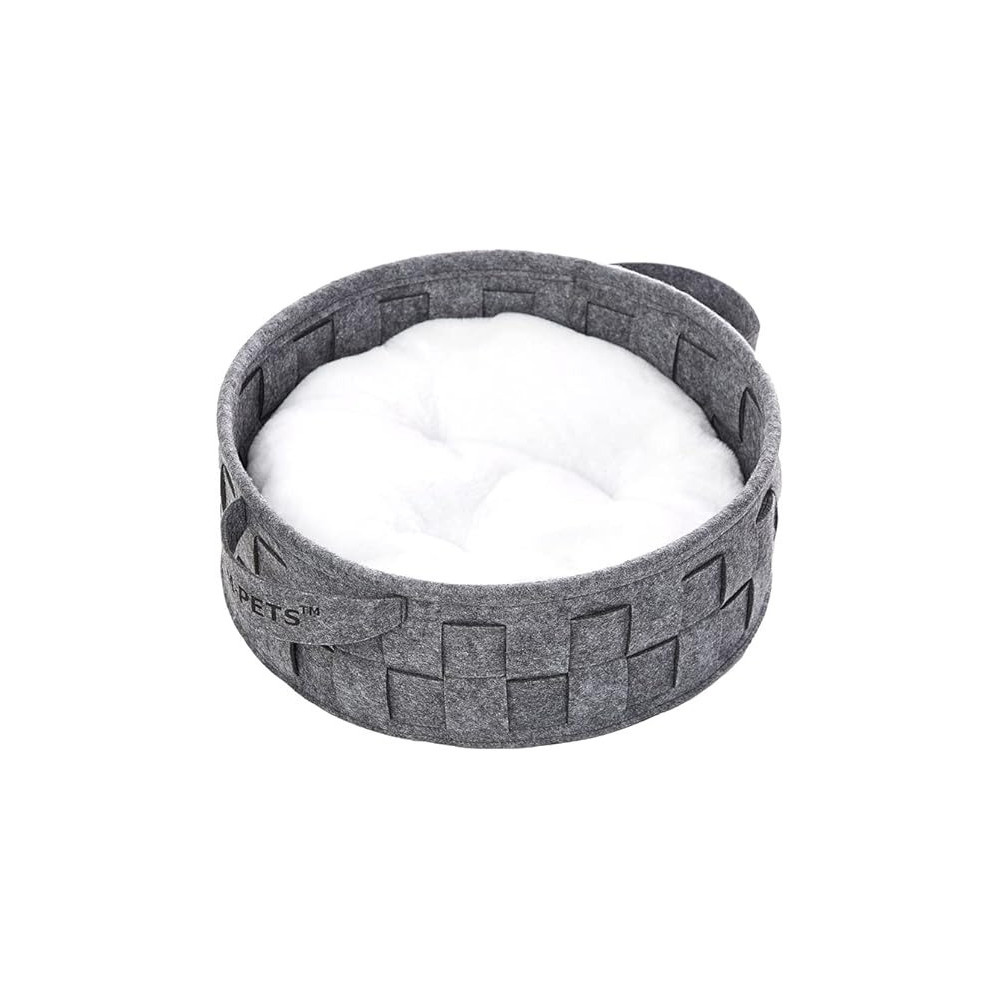 M-PETS Eco Basket Portable/Lightweight, Grey