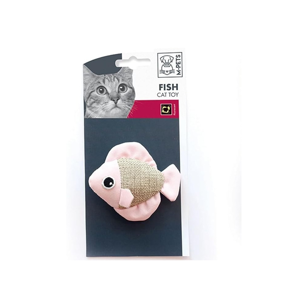 M-PETS Fish Cat Toy Assorted Colors, Portable/Lightweight