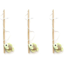 M-PETS Fish Cat Wand Assorted Colors, Portable/Lightweight