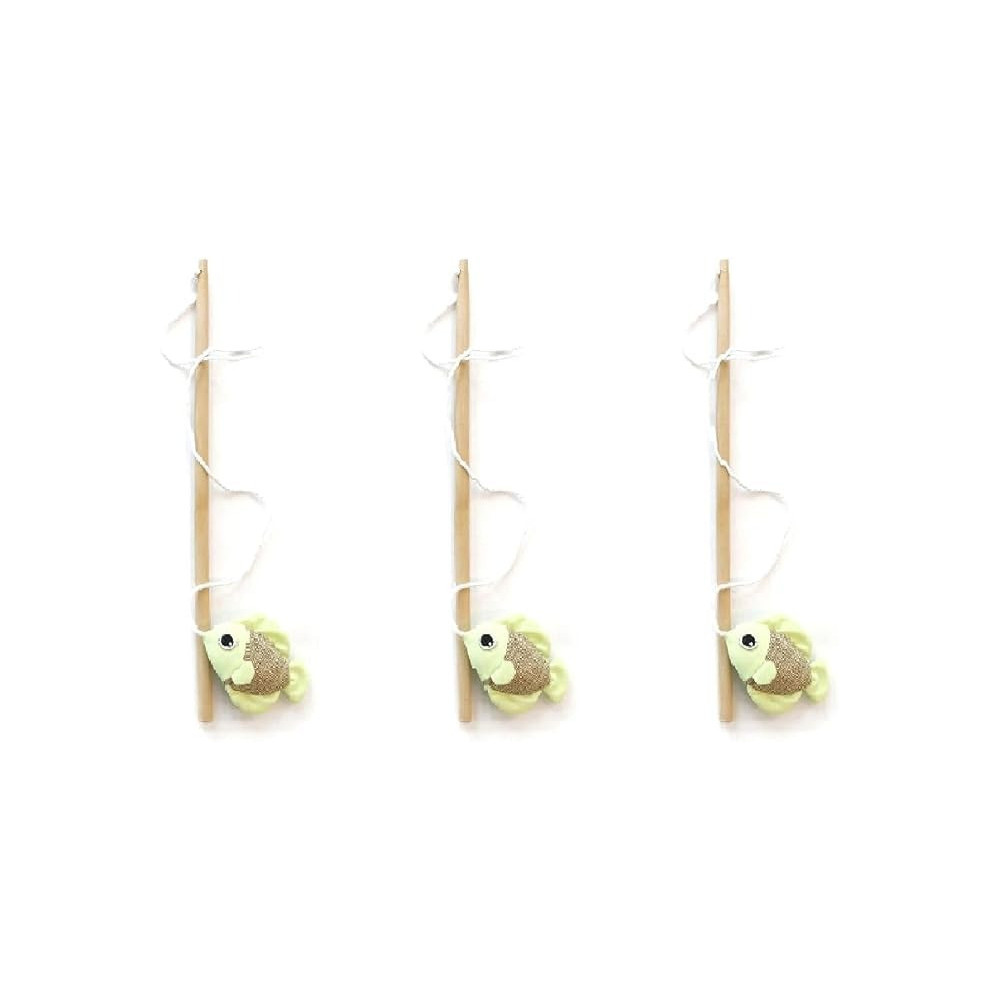M-PETS Fish Cat Wand Assorted Colors, Portable/Lightweight