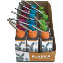 M-PETS Flaska Drinking Bottle Display Box Of 18 Pcs 100ml, Mixed Colors
