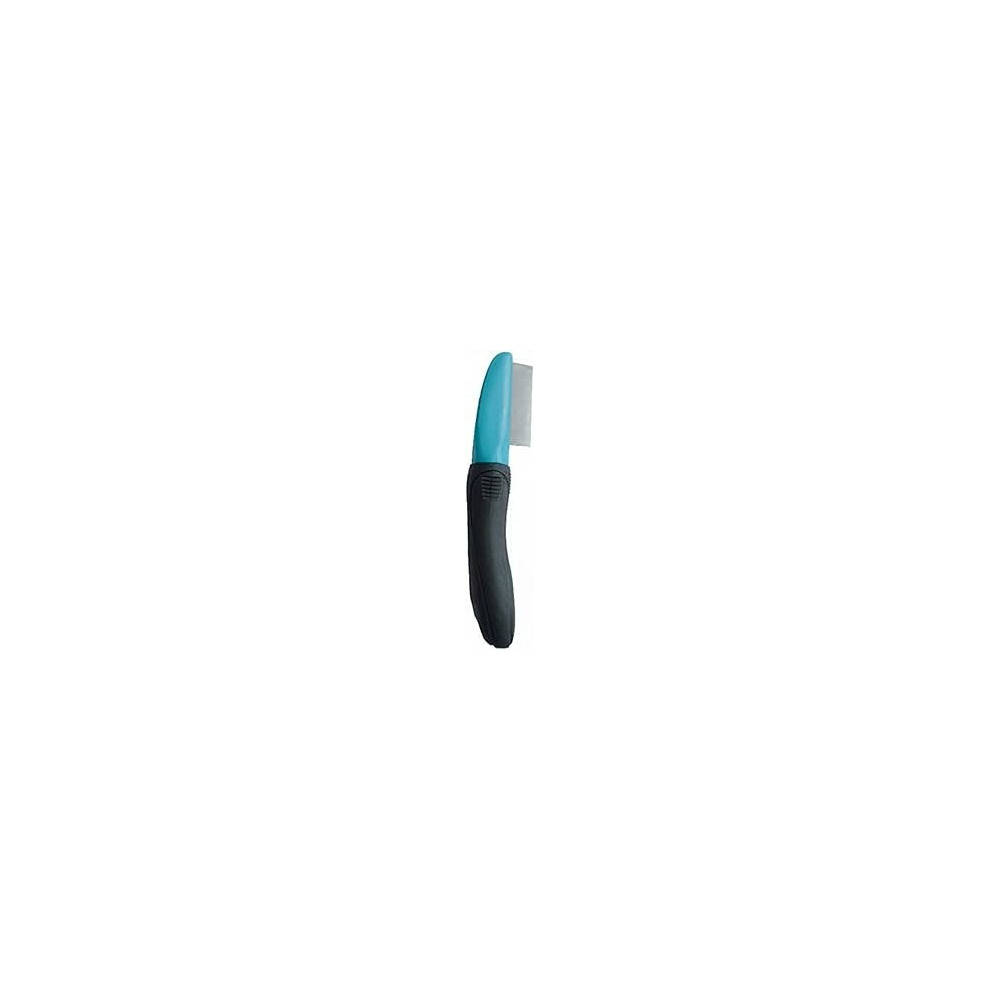 M-PETS Flea Comb Durable/Long-Lasting, Black/Blue