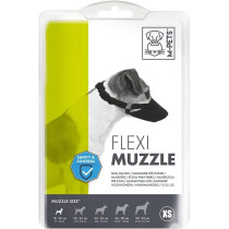 M-PETS Flexi Muzzle For Dog, XS, Black