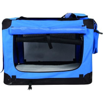 M-PETS Flow Crate For Dog, Medium L61 X W41 X H41cm, Blue/Black