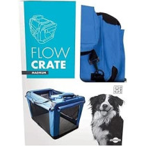 M-PETS Flow Crate Magnum For Dog, L107 X W77 X H795cm, Blue/Black