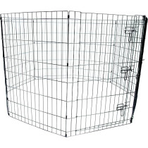 M-PETS Foldable Puppy Pen With Door 8 Panels (W62 X H91cm), Silver