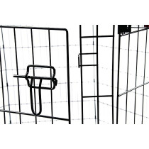 M-PETS Foldable Puppy Pen With Door 8 Panels (W62 X H91cm), Silver