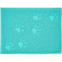 M-PETS Footprint Cat Litter Soft Mat, Blue