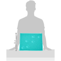 M-PETS Footprint Cat Litter Soft Mat, Blue