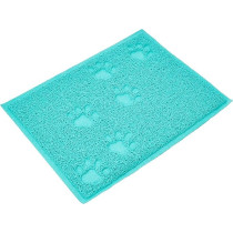 M-PETS Footprint Cat Litter Soft Mat, Green
