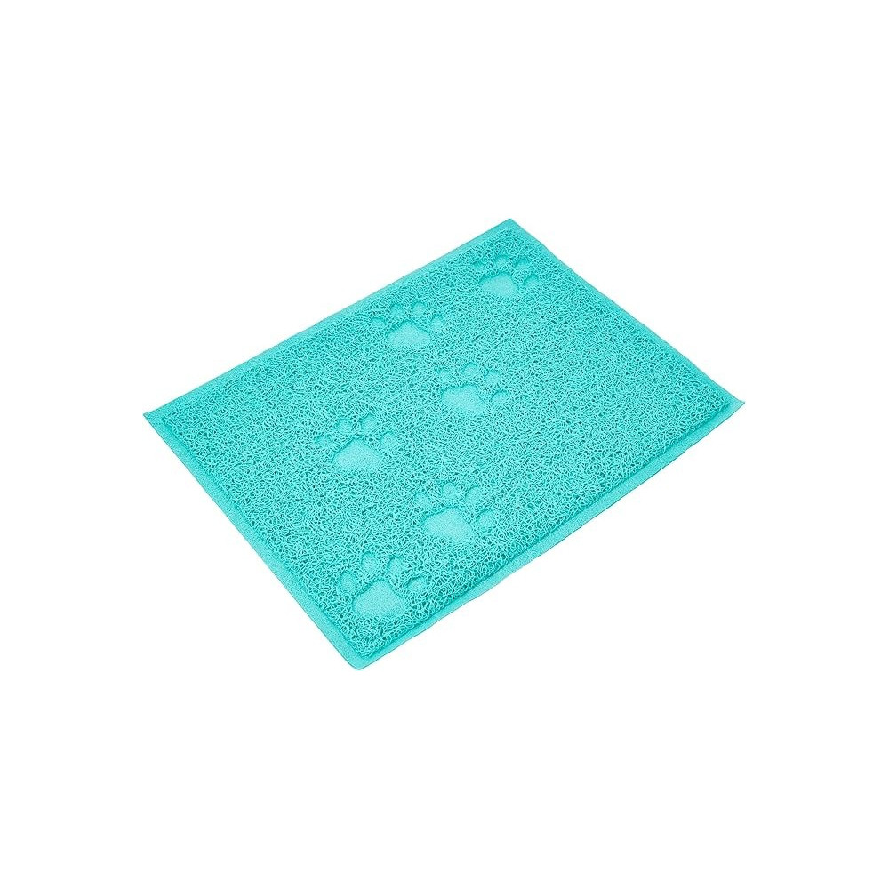 M-PETS Footprint Cat Litter Soft Mat, Green